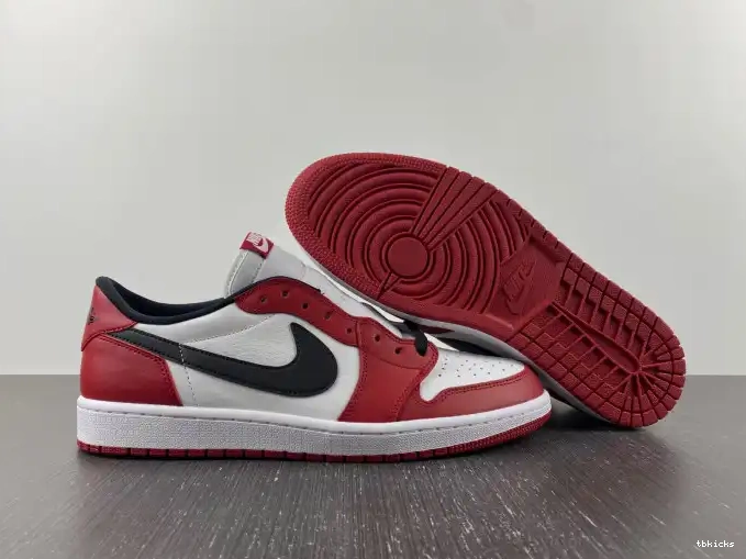 Cheap TBK Air Jordan Retro 705329-600 1 Low Chicago 0424